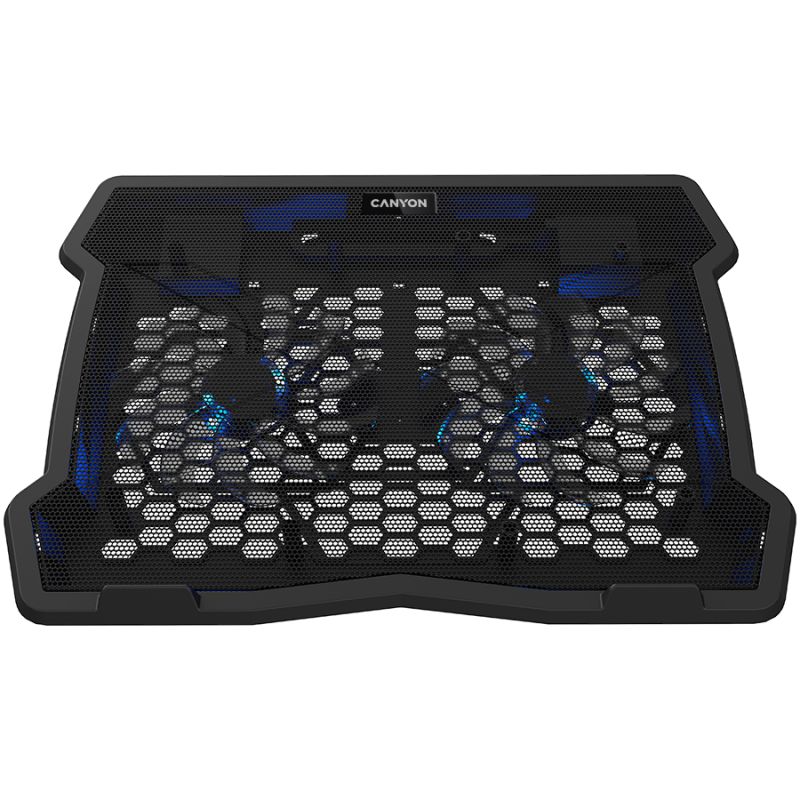 CANYON NS03, Cooling stand dual-fan with 2x2.0 USB hub, support up to 10”-15.6” laptop, ABS plastic and iron, Fans dimension:125*125*15mm(2p