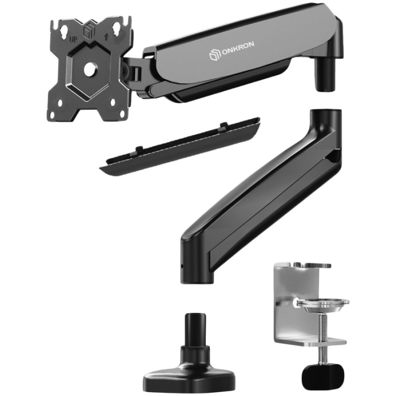ONKRON Monitor Desk Mount for 13 to 32-Inch LCD LED OLED Screens up to 8 kg, Black