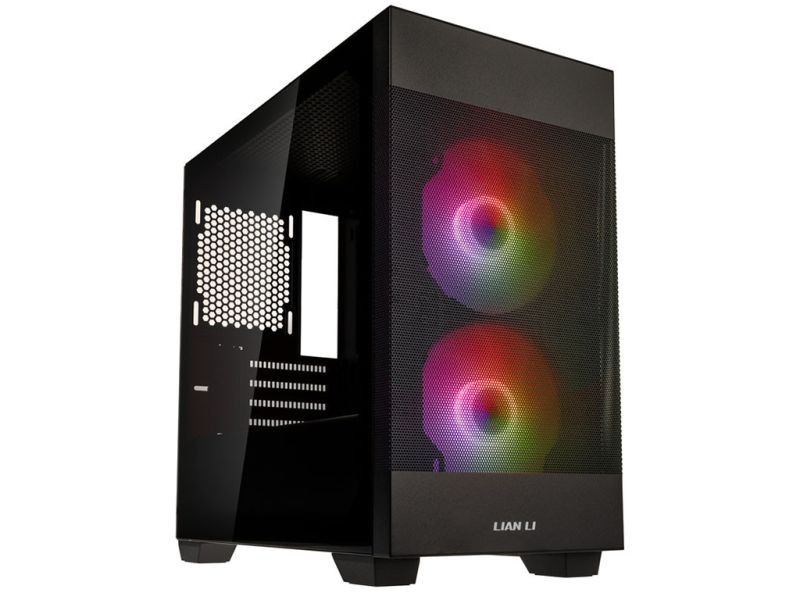 Case Lian Li LANCOOL 205M Mesh, Micro-ATX, Tempered Glass, Black