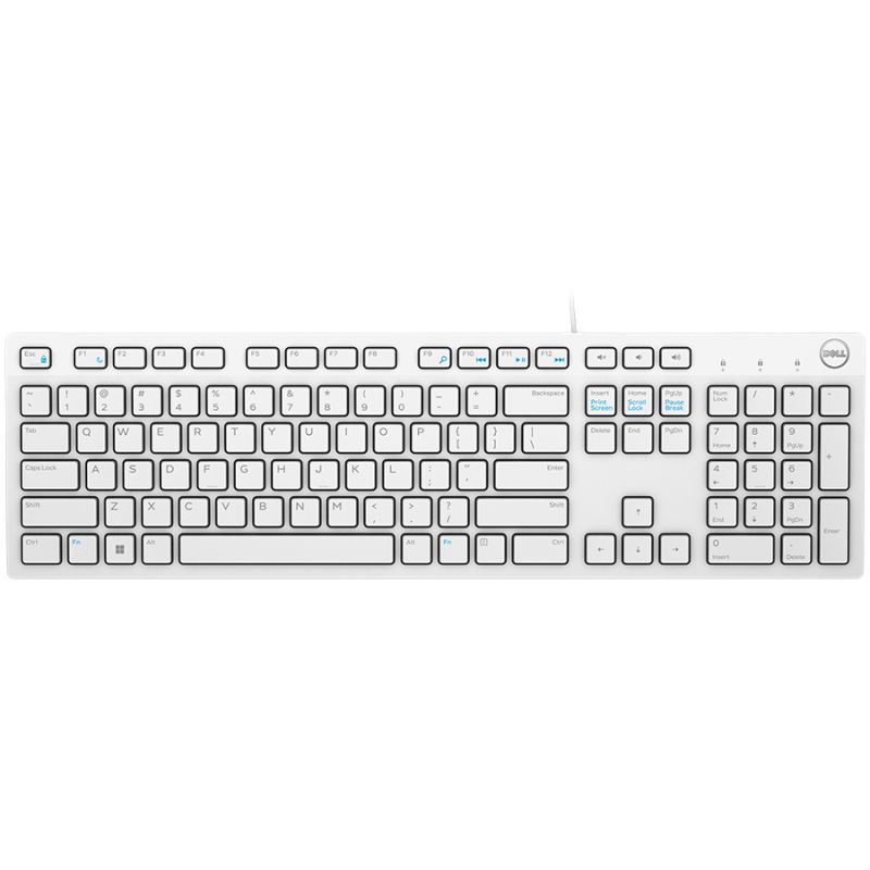 Dell Keyboard KB216, White UK (QWERTY), HR press