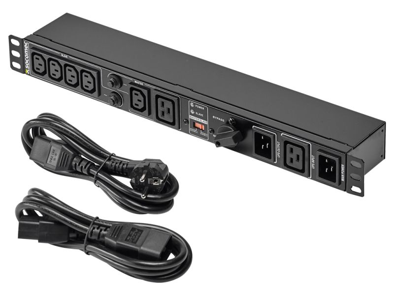 Manual bypass and PDU Socomec for UPS devices up to 3,3 kVA