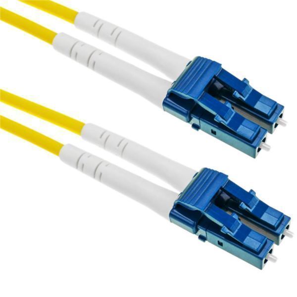 NFO Patch cord, LC UPC-LC UPC, Singlemode 9 125, G.652.D, Duplex, 1m