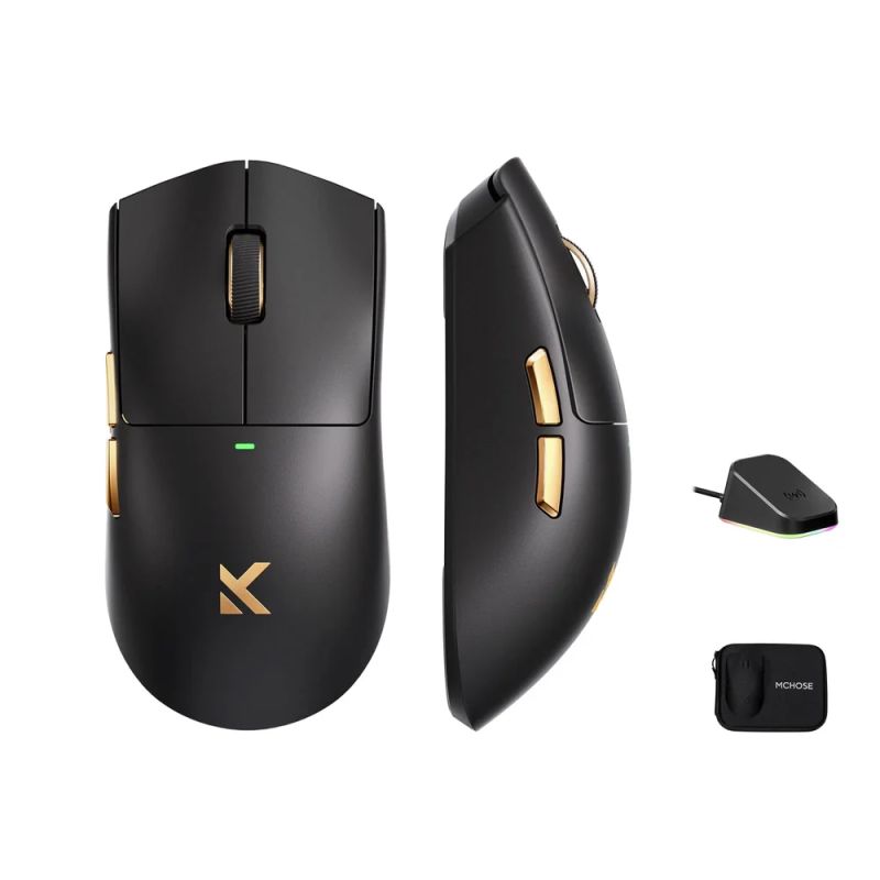 MCHOSE K7 Ultra Lightweight Wireless Mouse, Black, MC-K7-5