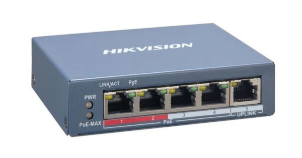 HikVision 4 Port Fast Ethernet Smart POE Switch