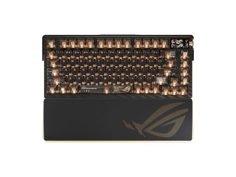 Keyboard ASUS ROG Azoth Extreme Edition 20, NX Snow, PBT, OLED, RGB, USB, US