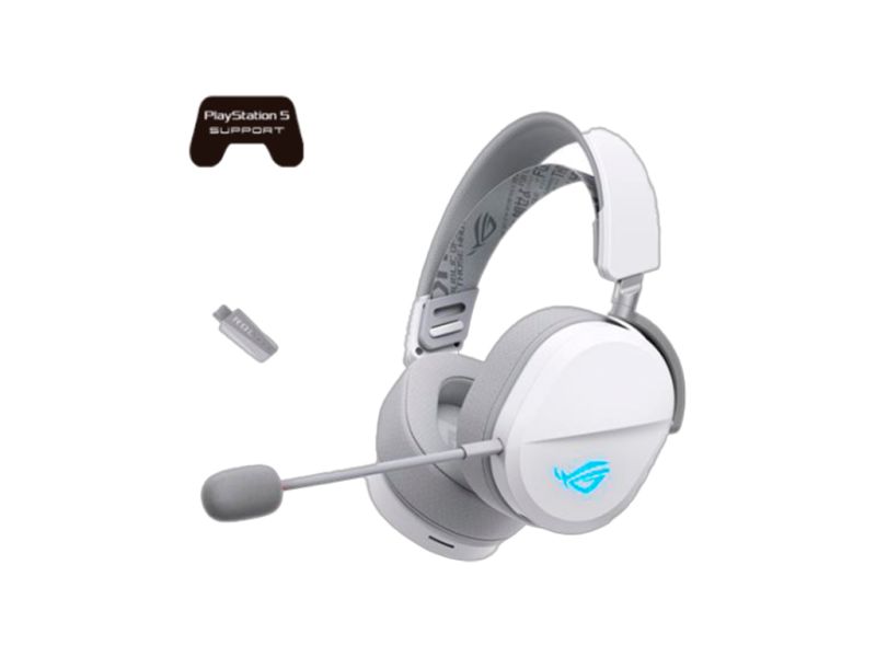 Headset ASUS ROG Pelta Wireless, Bluetooth, White