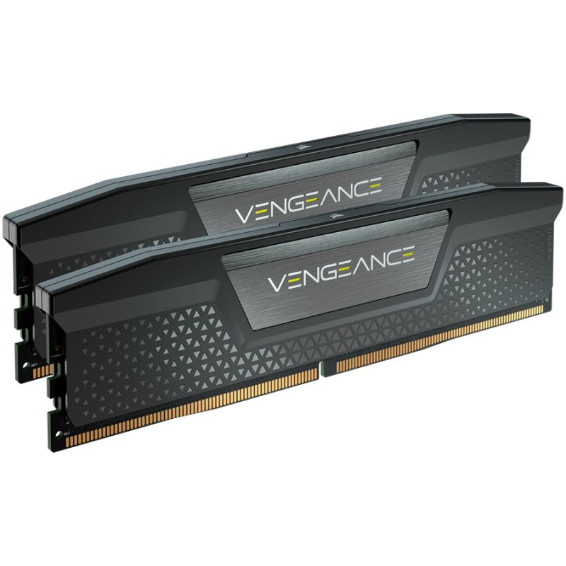 CORSAIR DDR5, 6600MT/s 64GB 2x32GB DIMM, 32-39-39-76, Std PMIC, XMP 3.0, VENGEANCE DDR5 Black Heatspreader, Black PCB, 1.4V