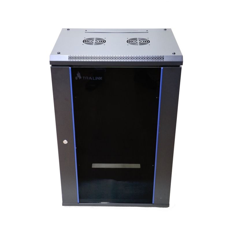 Extralink 18U 600x450 Black | Rackmount cabinet | wall mounted