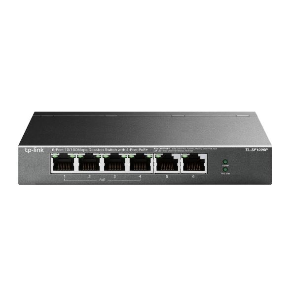 TP-Link 6-Port 10 100Mbps Desktop Switch with 4-Port PoE