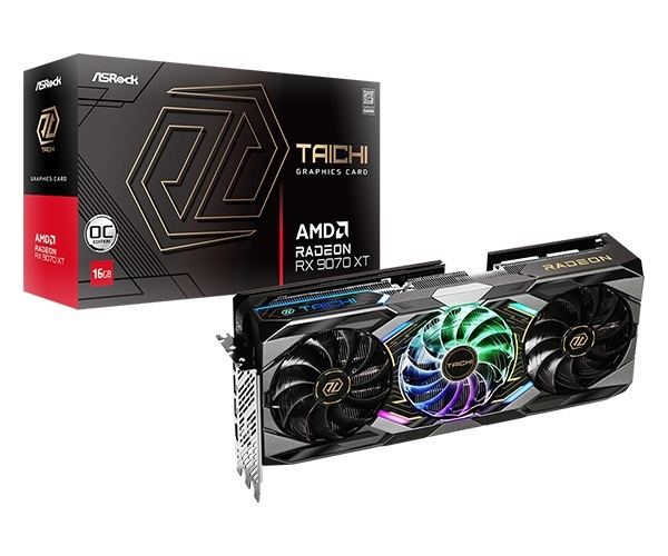 Asrock Radeon RX 9070 XT Taichi 16GB OC, 16GB GDDR6