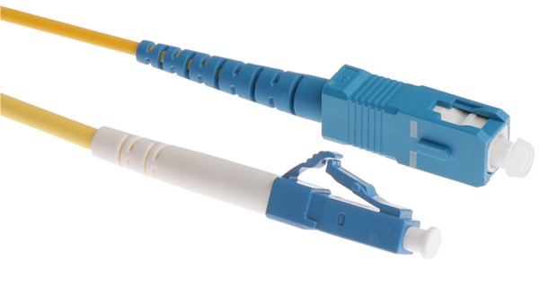 NFO Patch cord, LC UPC-SC UPC, Singlemode 9 125, G.657A2, Simplex, 3m