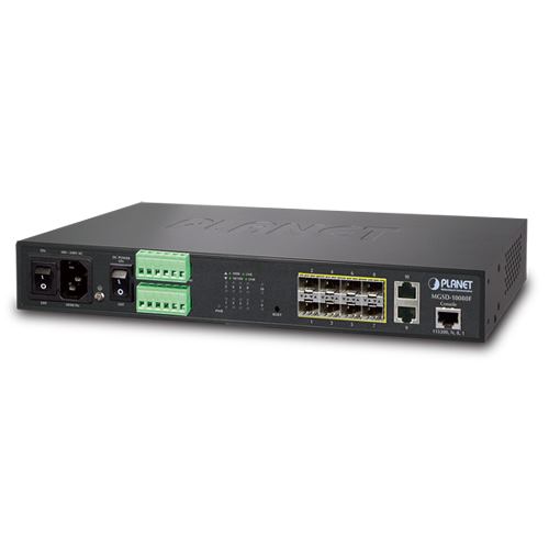 Planet 8-Port 1000X SFP 2-Port 1000T Metro Switch