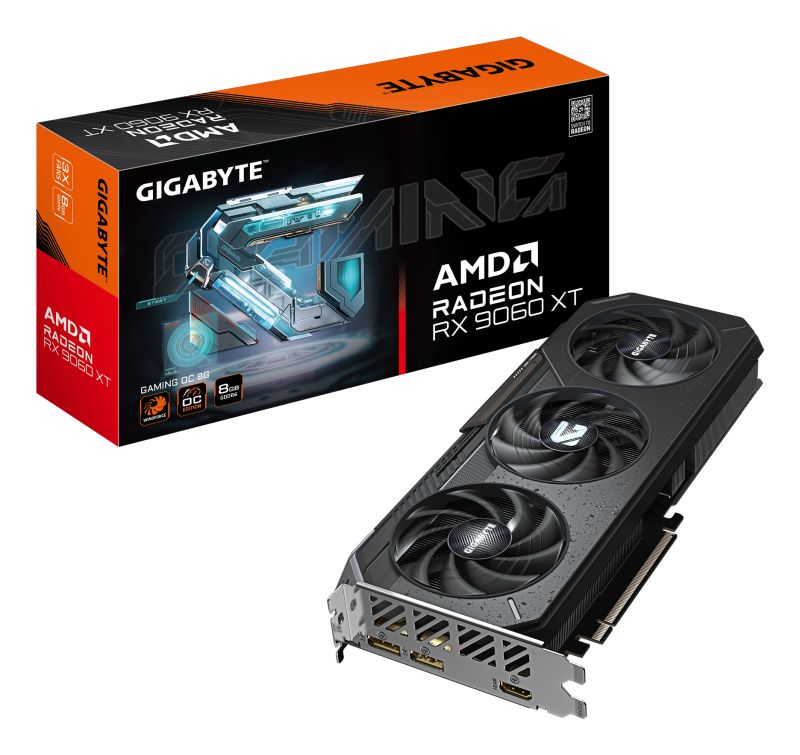 Gigabyte Radeon RX 9060 XT Gaming OC 8GB GDDR6, PCIe 5.0x16, HDMI/2×DP