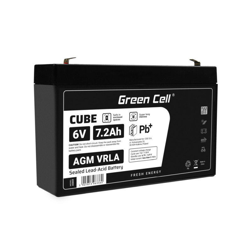 Green Cell (AGM39) baterija AGM 6V/7.2Ah