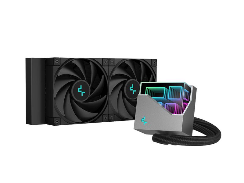 AIO Liquid Cooler DeepCool LT520, 240mm, RGB, črn