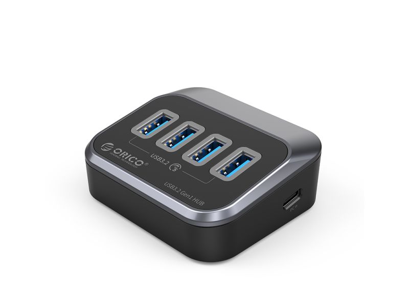 USB-C hub 4-port, 4x USB-A 3.2 Gen1, 5Gbps, black, ORICO M3U3-4A-05