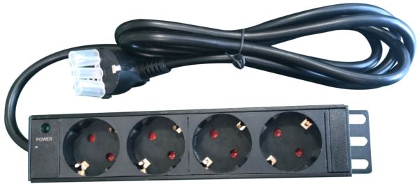 NaviaTec PDU (Power Distribution Unit) sa 4x Schuko priključaka, kabel Schuko, 10