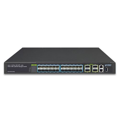 Planet 28-Port Layer 3 (24x 10G SFP 4x 100G QSFP28) Managed Switch