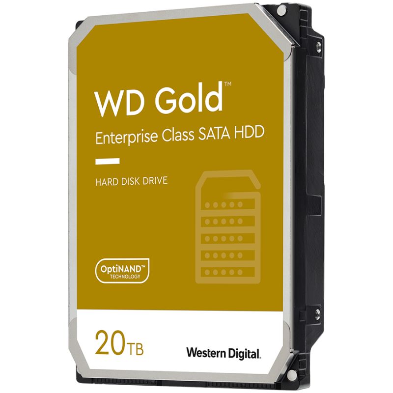 HDD Server WD Gold 20TB CMR 512e, 3.5'', 512MB, 7200 RPM, SATA