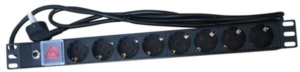 NaviaTec PDU (Power Distribution Unit) sa 8x Schuko priključaka, kabel Schuko, 19