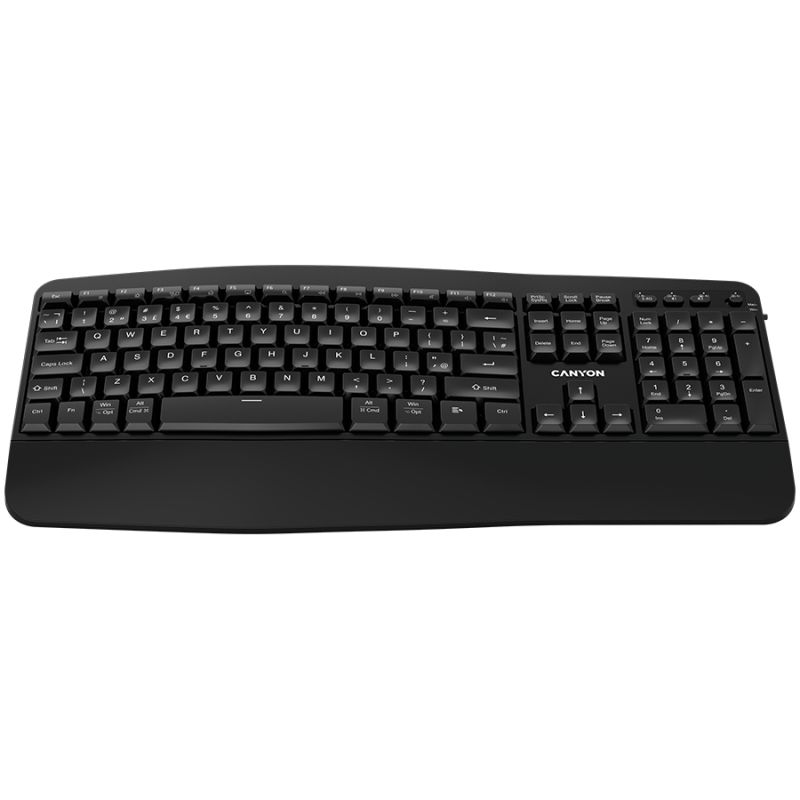 CANYON keyboard HKB-W6 EN/AD Wireless Black