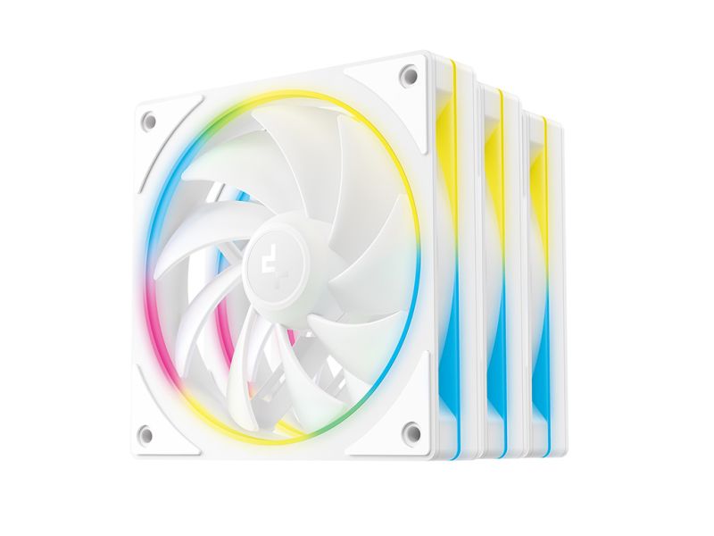 Fan DeepCool FL12 SE 3-IN-1 WH ARGB PWM 120mm, 3 Pack, white