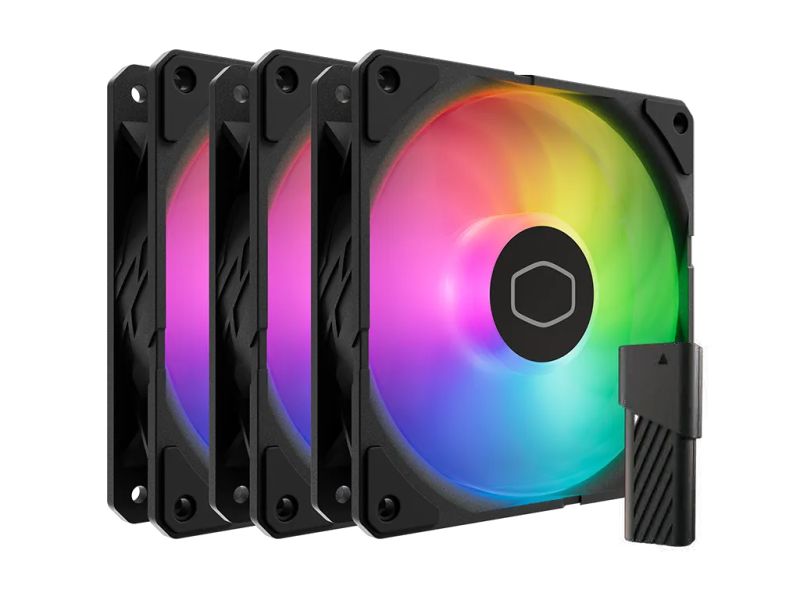 Fan Cooler Master SickleFlow Edge 120 ARGB, PWM 120mm, 3-Pack, Black