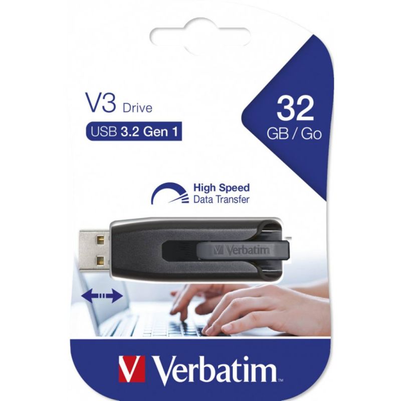 USB stick Verbatim 3.2 Gen1 #49173 32GB Store 'n' Go V3, crni