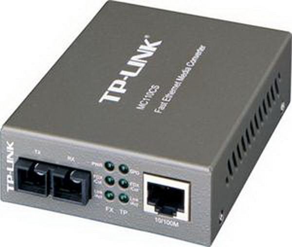 TP-Link 100Mbps RJ45 to 100base optical (SC, SM)-20km Media Converter
