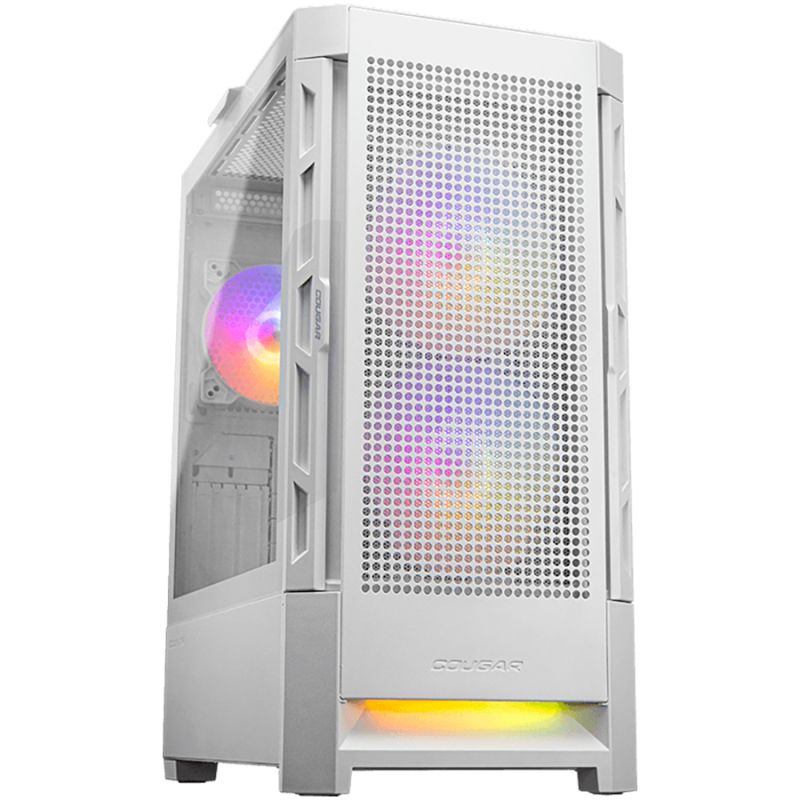 COUGAR DUOFACE RGB PC Case, Mid Tower, White
