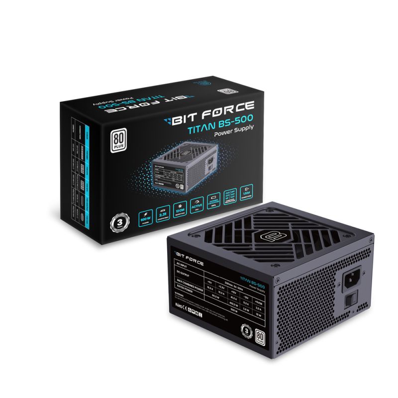 BIT FORCE napajanje 500W 80+ TITAN BS-500 ATX 2.31