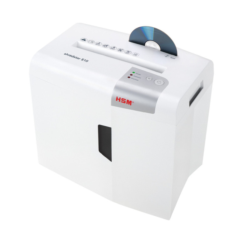 HSM shredstar S10 uništavač dokumenata + CD medija, trakasti rez, 6mm, razina sigurnosti E-2/O-1/P-2/T-1, kapacitet 18l