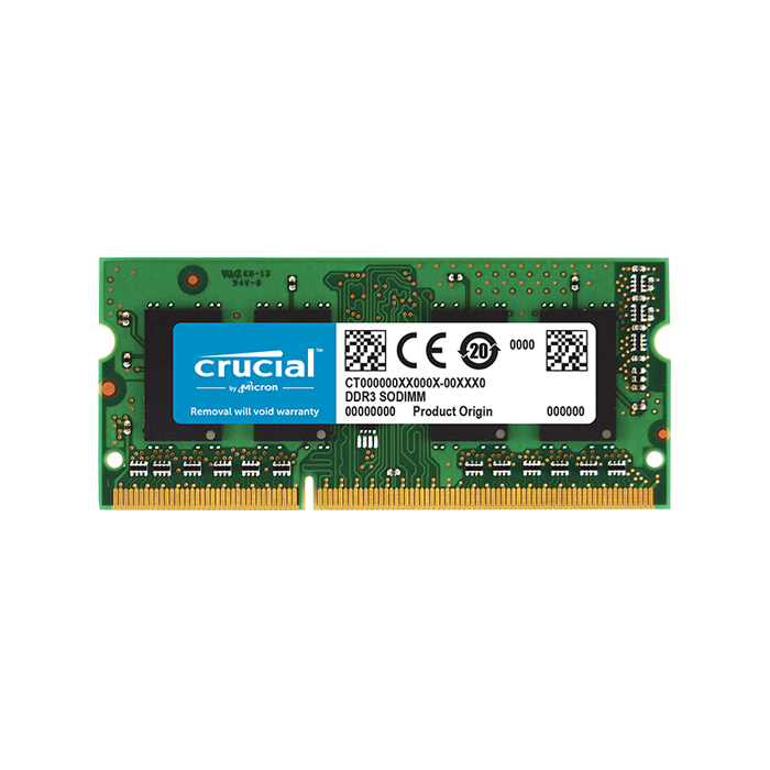 RAM SODIMM DDR3L 4GB PC3-12800 1600MHz CL11 SR 1.35V Crucial
