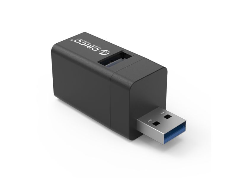 USB hub 3-port, 1x USB 3.0, 2x USB 2.0, ALU Black, ORICO MINI-U32L