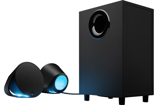 Speakers Logitech G560, 2.1, bluetooth, RGB, 120W RMS, black