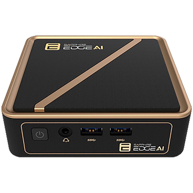 SAPPHIRE EDGE AI 350 BAREBONE WITH WIFI / BT MODULE, VESA MOUNT, POWER ADAPTER AND POWER CORD W/O SSD AND MEMORY