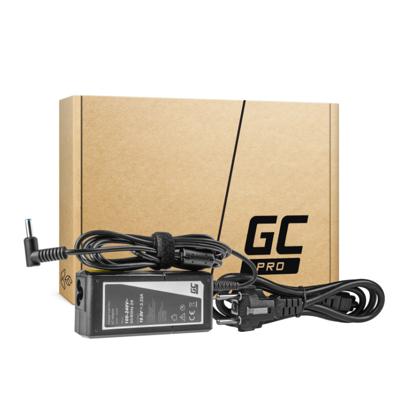 Green Cell (AD49P) H6Y89AA, PRO Charger / AC Adapter za HP 65W / 19.5V 3.33A / 4.5mm-3.0mm