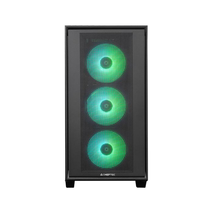 Chieftec HUNTER 3 USB-C ATX RGB case, black