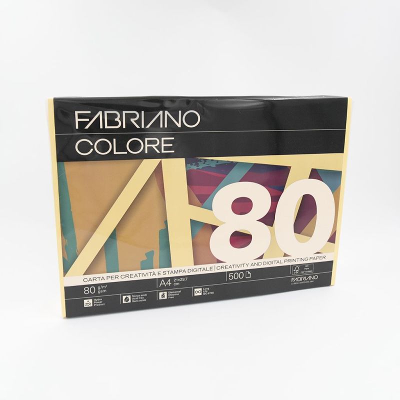 Papir Fabriano Colore A4/80g giallo 500L 74621297 bright