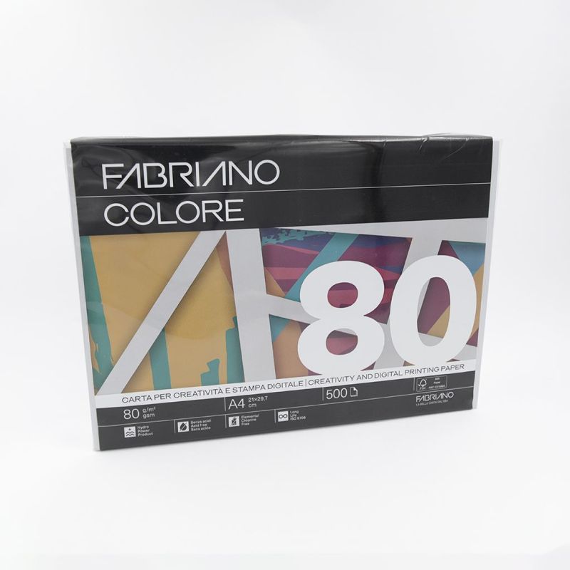 Papir Fabriano Colore A4/80g grigio 500L 75821297 soft