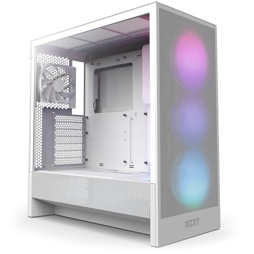NZXT H5 Flow RGB 2024, bijelo bez napajanja, ATX