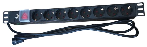 NaviaTec PDU (Power Distribution Unit) sa 8x Schuko priključaka, kabel C14, 19