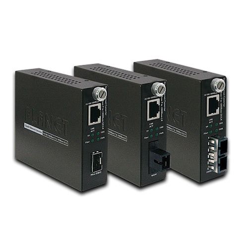 Planet 1GbE RJ45 to 1G SFP (SC,SM)-10km Media Converter
