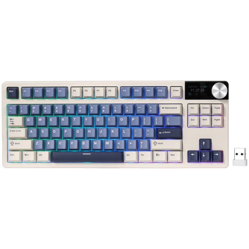 ROYAL KLUDGE RK S85 Horizon Blue Gaming Keyboard Cloud switch