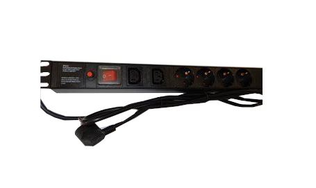 NaviaTec PDU (Power Distribution Unit) sa 5x Schuko 2x C13 priključaka, kabel Schuko, 19