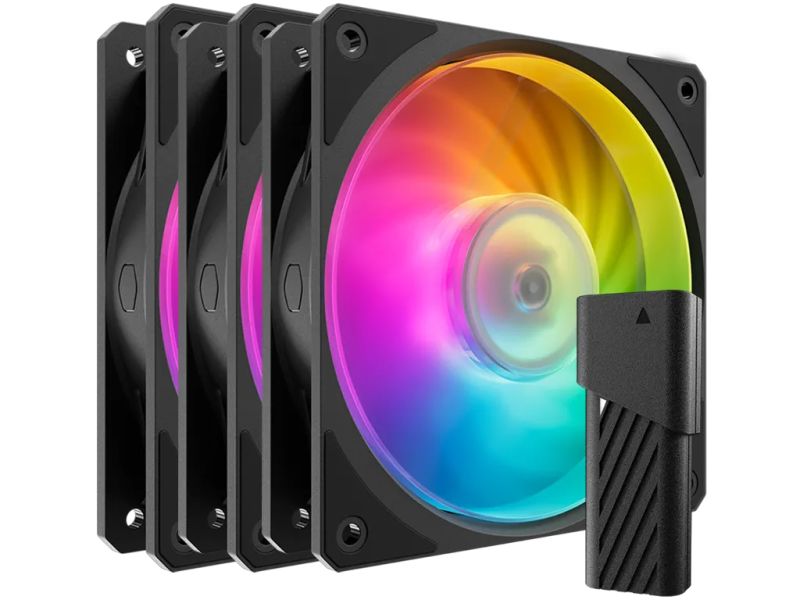 Fan Cooler Master Mobius 120P ARGB PWM 120mm, 3 Pack Fan Kit, black