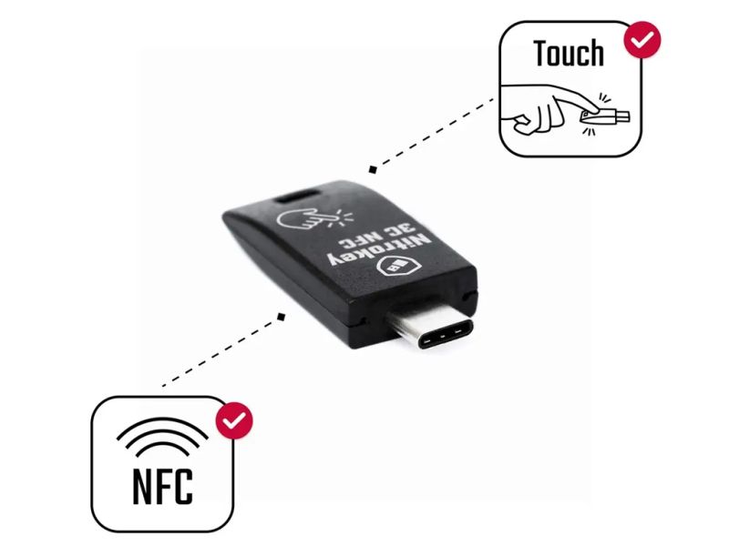 Nitrokey 3C NFC security key