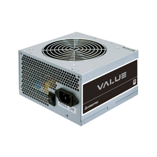 Chieftec 500W, ATX 2.3, 80+, aktivan PFC, 1×PCIe, 3×SATA, 20+4-pina, 120mm ventilator, bulk, bez kabla