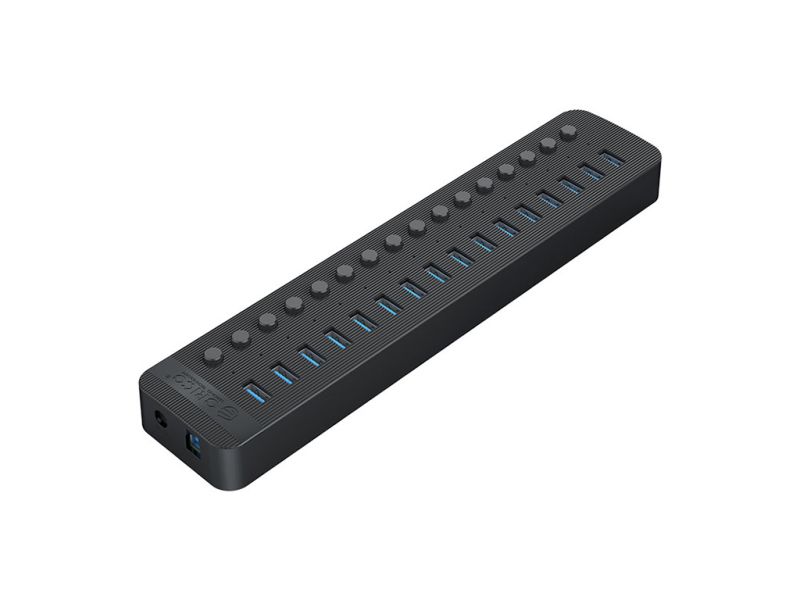 USB hub 16-port USB 3.0, Switch, Power supply, black, ORICO CT2U3-16AB