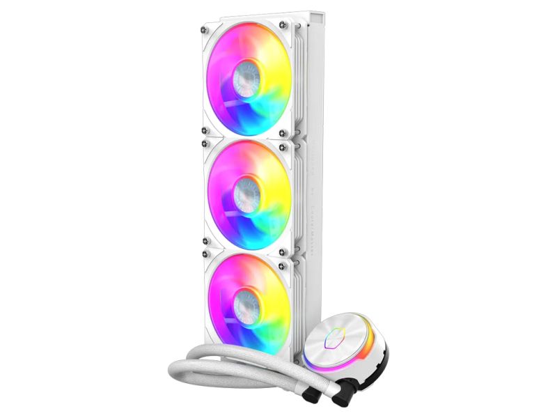 AIO Liquid Cooler Cooler Master MasterLiquid PL360 Flux, 360mm, ARGB, White